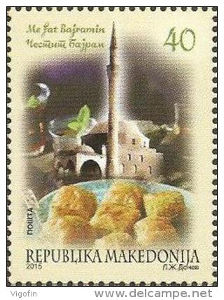 MK 2015-735 BAIRAM, MACEDONIA, 1 X 1v, MNH - Islam