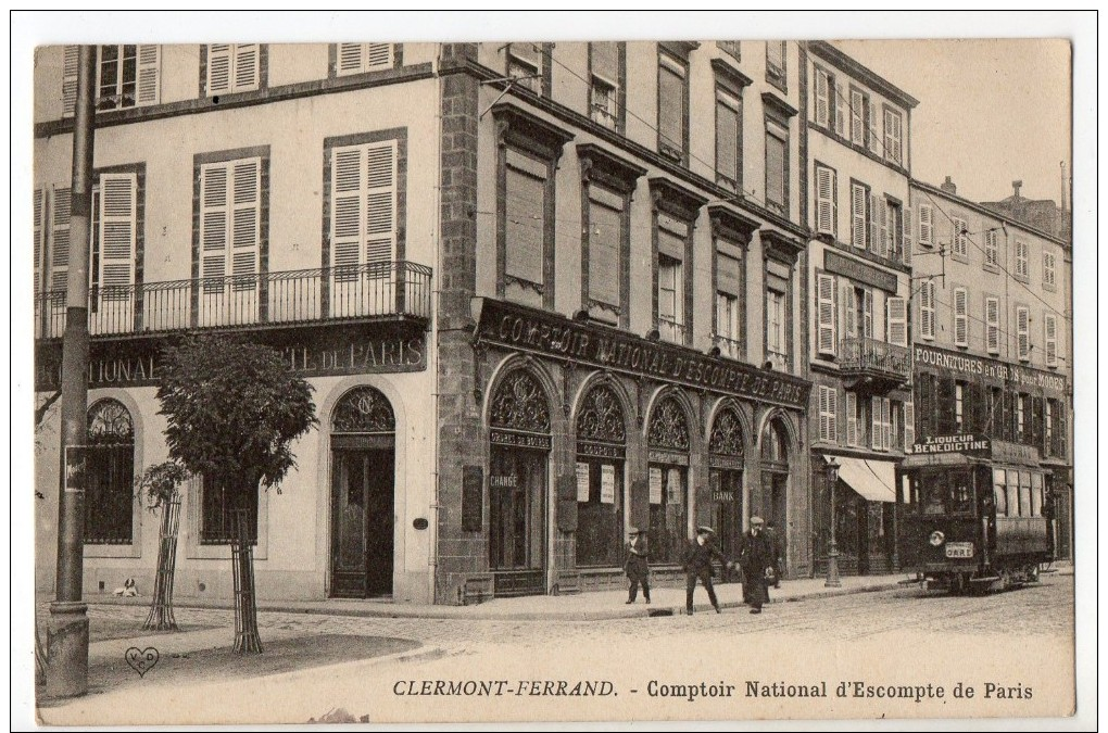 S1351 @ 63 @ CLERMONT FERRAND @ BELLE CPA : COMPTOIR NATIONALE D'ESCOMPTE @ A VOIR !!! - Clermont Ferrand