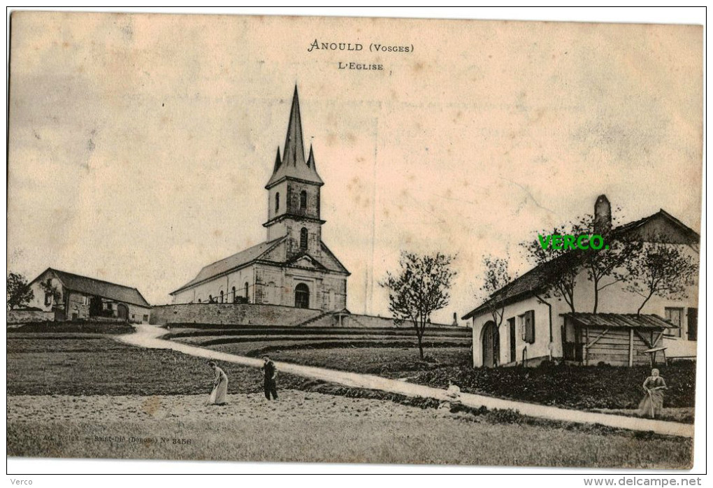 Carte Postale Ancienne De ANOULD – L'EGLISE - Anould