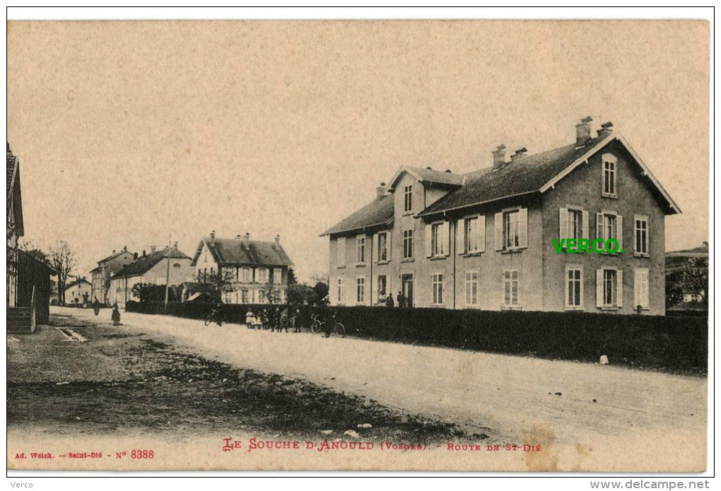 Carte Postale Ancienne De ANOULD – LE SOUCHE RUE DE SAINT-DIE - Anould