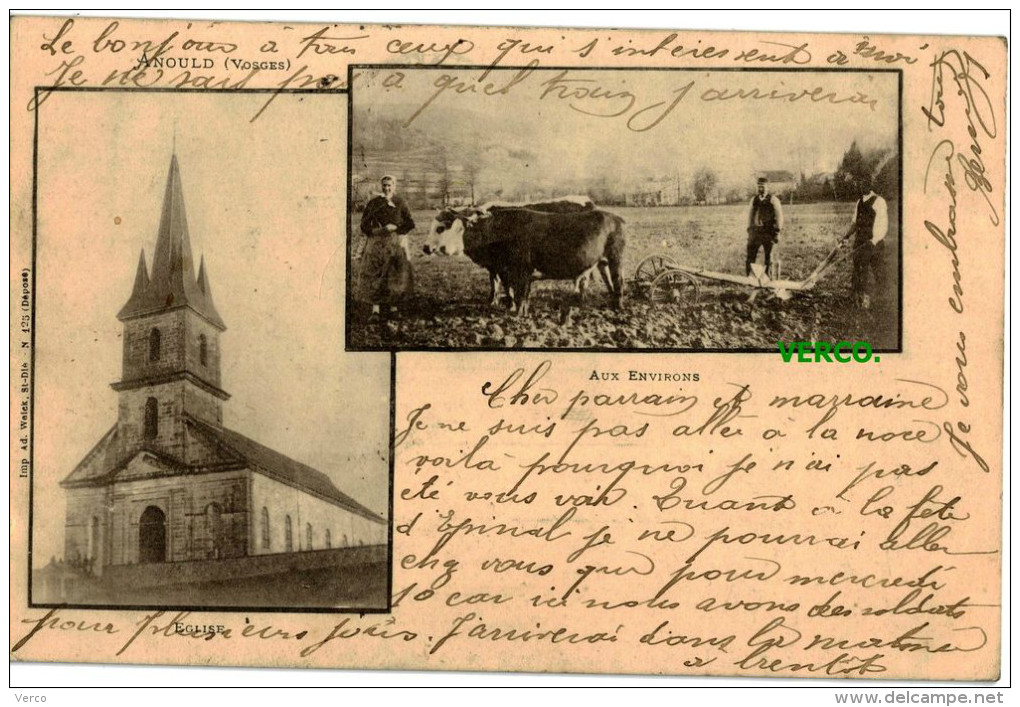 Carte Postale Ancienne De ANOULD - Anould