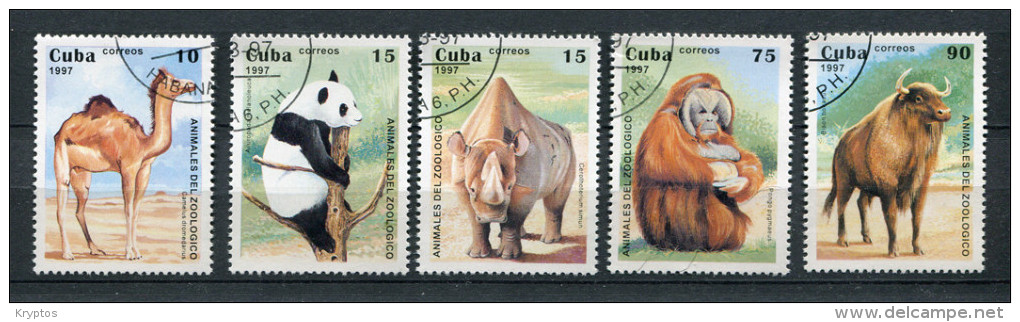 Cuba 1997 - Zoo - Complete Set - 5 Stamps - Usati