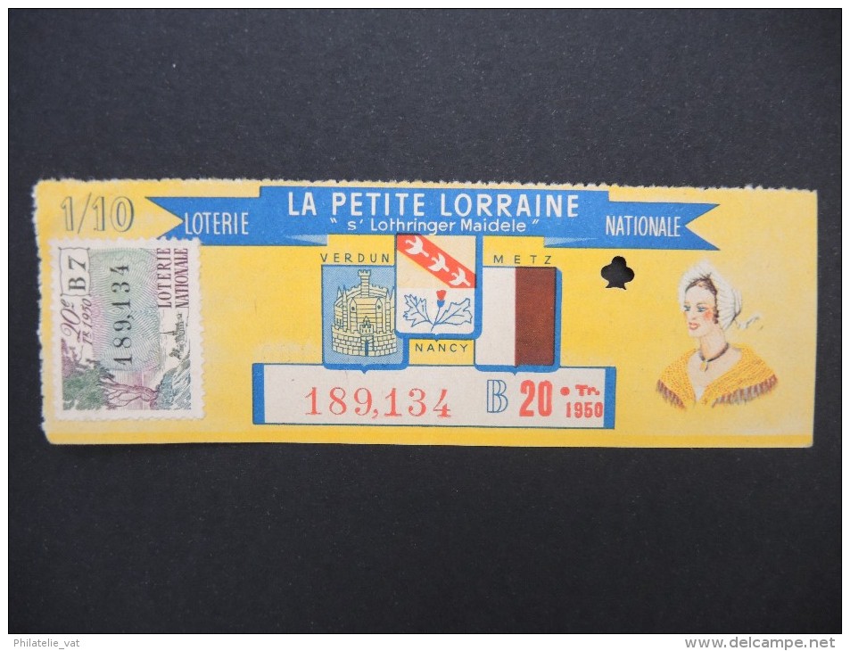 Billets De Loterie - Détaillons Jolie Collection - A Voir - Lot N° 8230 - Billets De Loterie