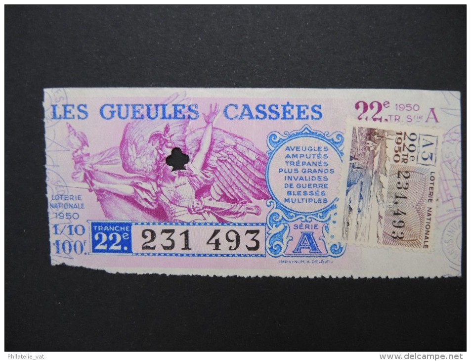 Billets De Loterie - Détaillons Jolie Collection - A Voir - Lot N° 8234 - Billets De Loterie
