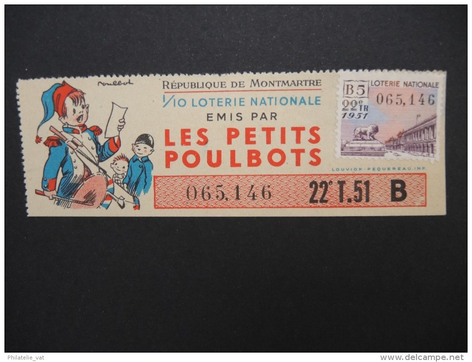 Billets De Loterie - Détaillons Jolie Collection - A Voir - Lot N° 8244 - Billets De Loterie