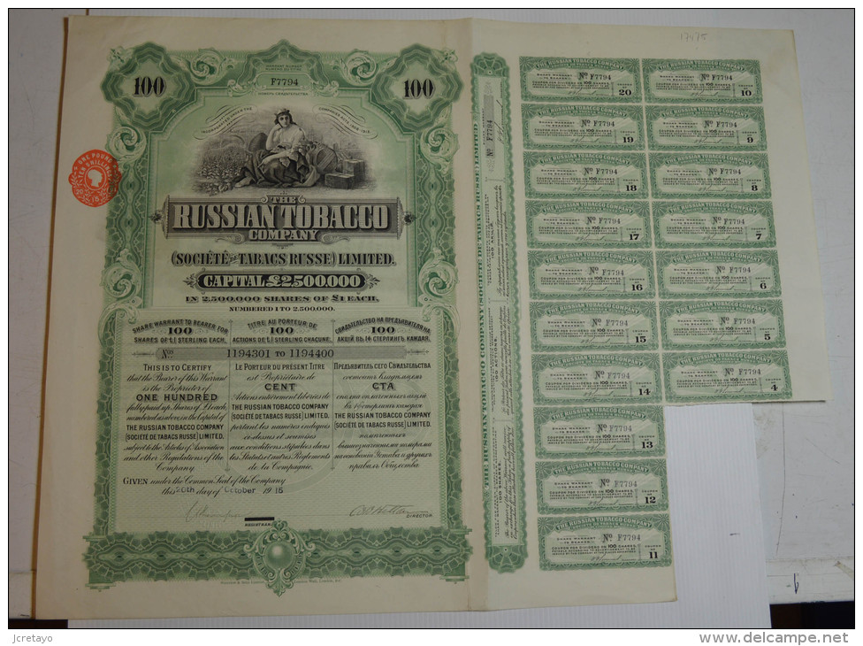 Russian Tobacco - Agriculture