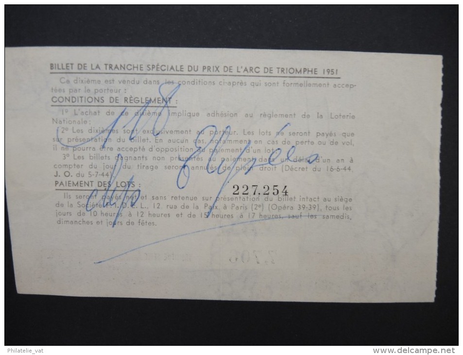 Billets De Loterie - Détaillons Jolie Collection - A Voir - Lot N° 8247 - Billets De Loterie