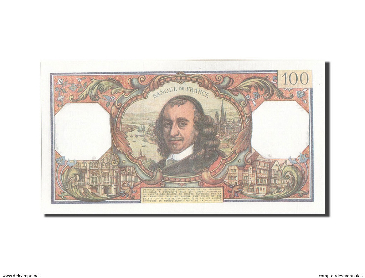 Billet, France, 100 Francs, 100 F 1964-1979 ''Corneille'', 1978, 1978-10-05 - 100 F 1964-1979 ''Corneille''