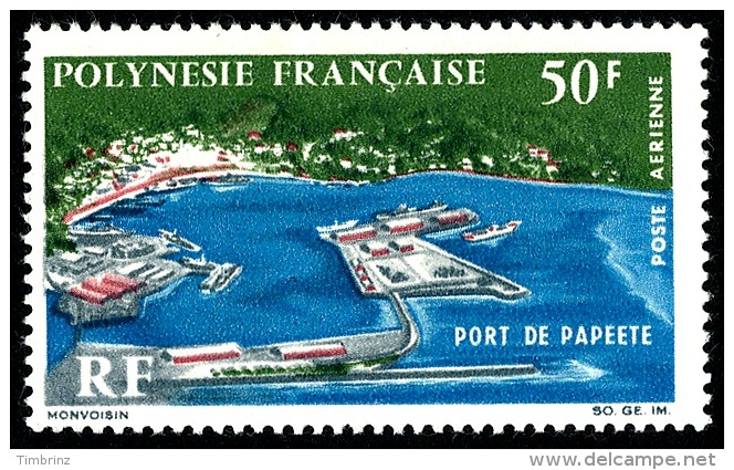 POLYNESIE 1966 - Yv. PA 20 ** SUP  Cote= 21,00 EUR - Port De Papeete ..Réf.POL22240 - Neufs