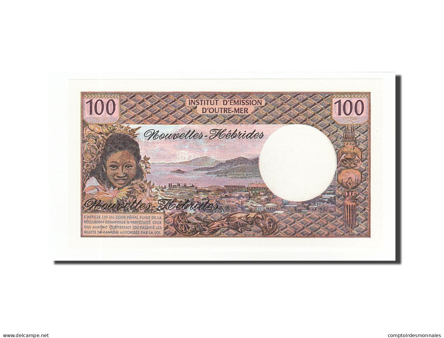 Billet, New Hebrides, 100 Francs, 1975, NEUF - Altri – Oceania