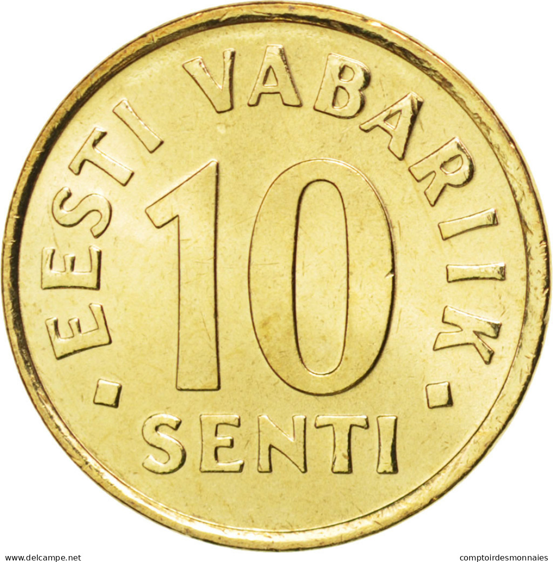 Monnaie, Estonia, 10 Senti, 2002, SPL, Aluminum-Bronze, KM:22 - Estland