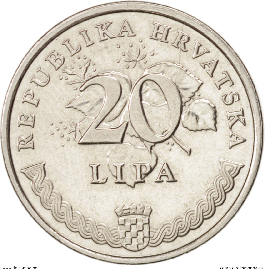 Monnaie, Croatie, 20 Lipa, 2005, SPL, Nickel Plated Steel, KM:7 - Kroatien