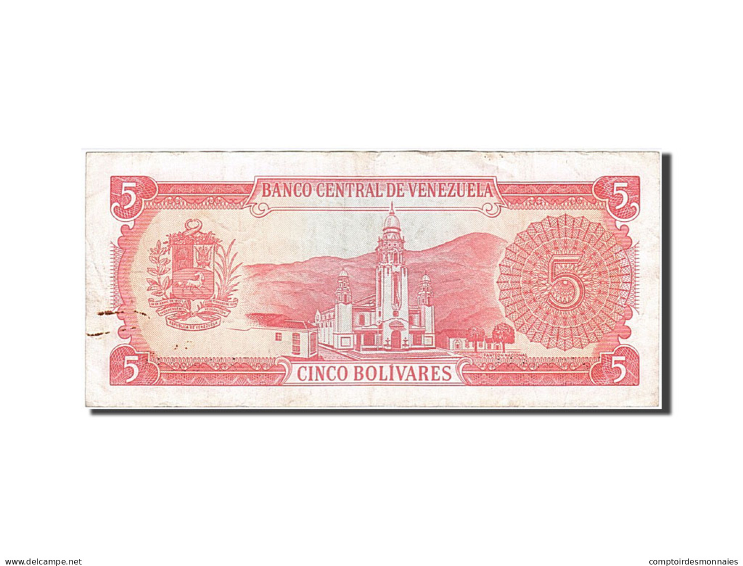 Billet, Venezuela, 5 Bolivares, 1989, 1989-09-21, TB - Venezuela