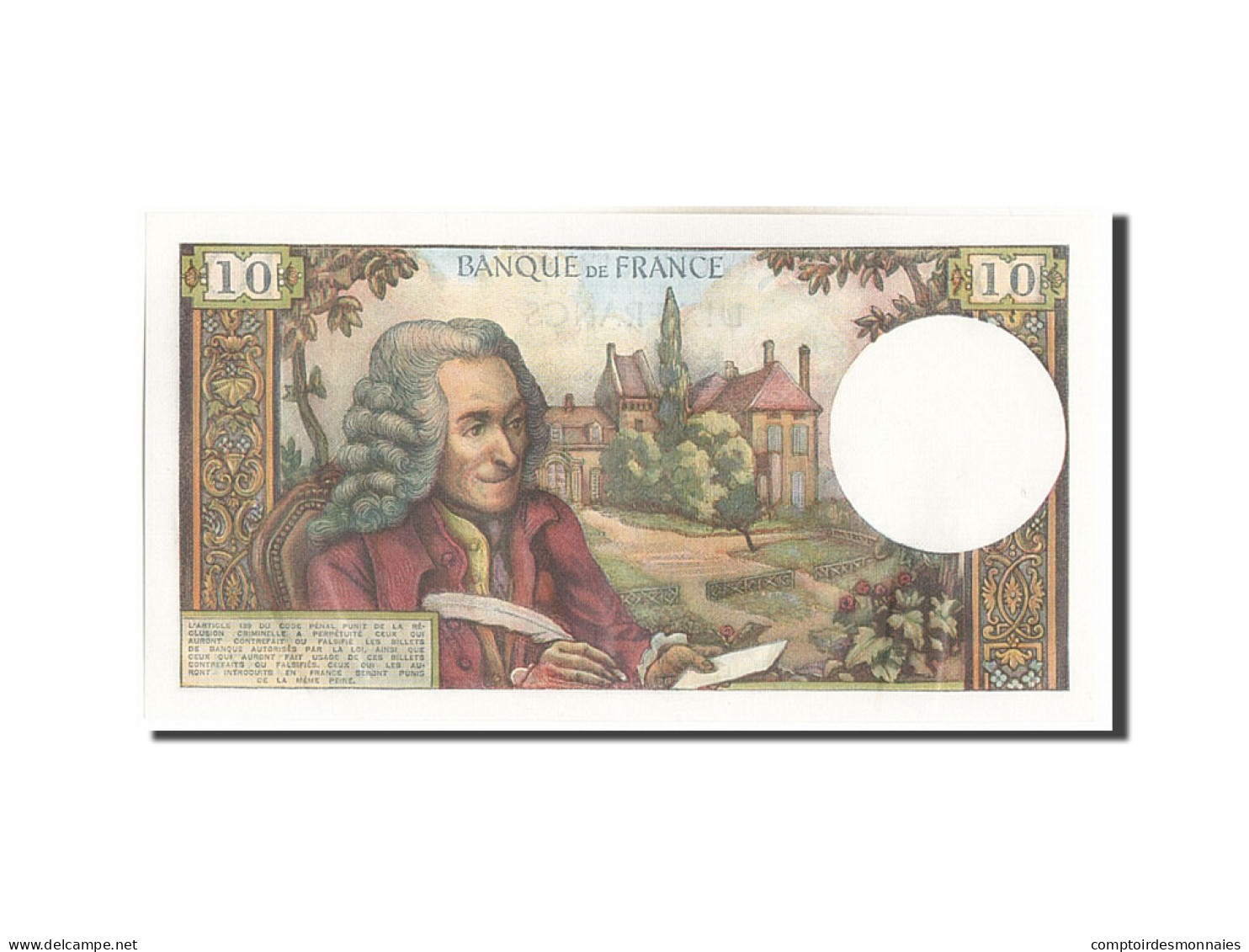 Billet, France, 10 Francs, 10 F 1963-1973 ''Voltaire'', 1973, 1973-04-05, SPL - 10 F 1963-1973 ''Voltaire''