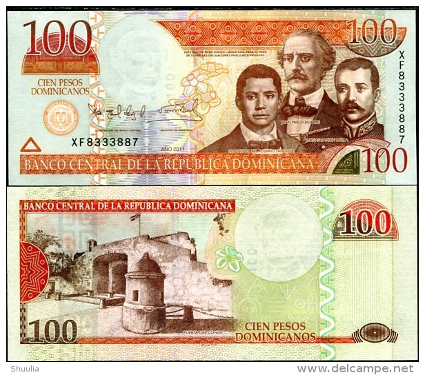 Dominicana 100 Pesos 2011 Pick 177 UNC - República Dominicana