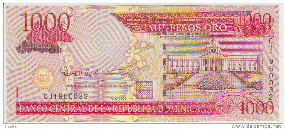 Dominicana 1000 Pesos 2006 Pick 180 UNC - Dominicaanse Republiek