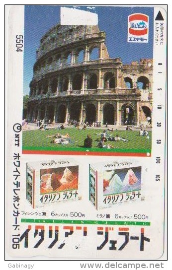 COUNTRY RELATED - JAPAN 053 - PREPAID - ITALY - ROME - ROMA - COLOSSEUM - Cultura