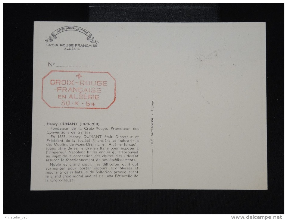 ALGERIE - Carte Maximum - Détaillons Collection - Lot N° 8289 - Maximum Cards