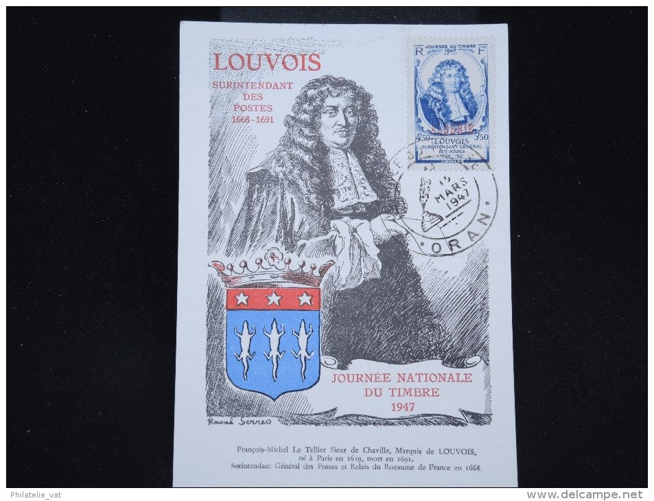 ALGERIE - Carte Maximum - Détaillons Collection - Lot N° 8303 - Maximum Cards