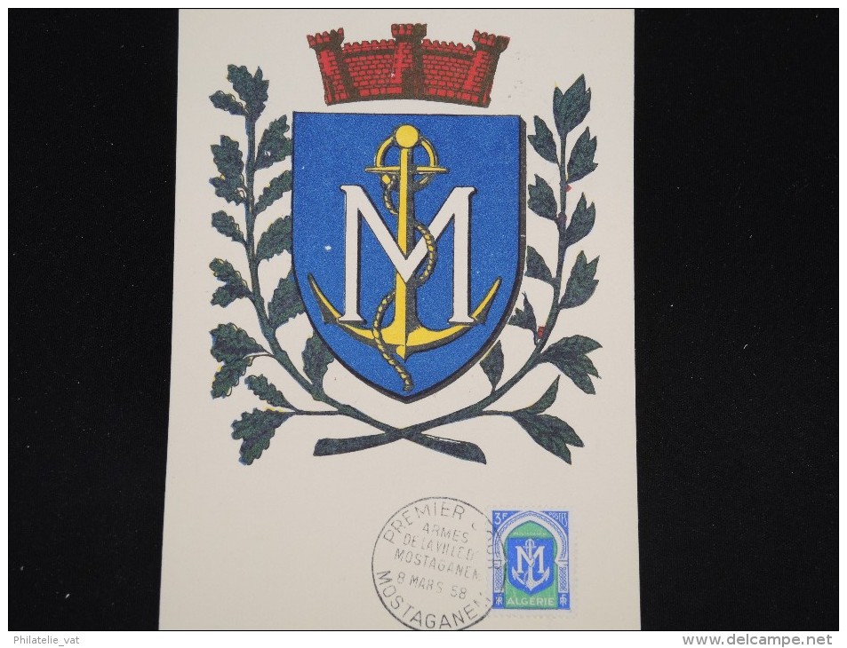 ALGERIE - Carte Maximum - Détaillons Collection - Lot N° 8330 - Maximum Cards