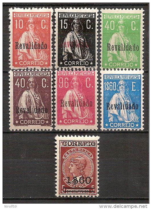 Portugal 1929 - Overprinted Set - Unused Stamps