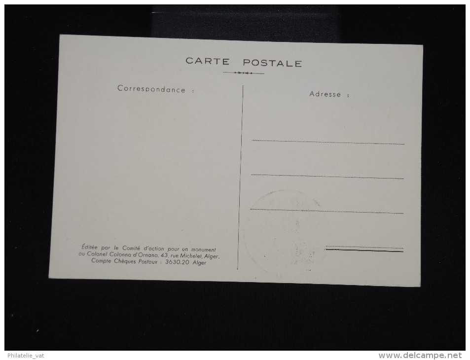 ALGERIE - Carte Maximum - Détaillons Collection - Lot N° 8332 - Maximumkarten
