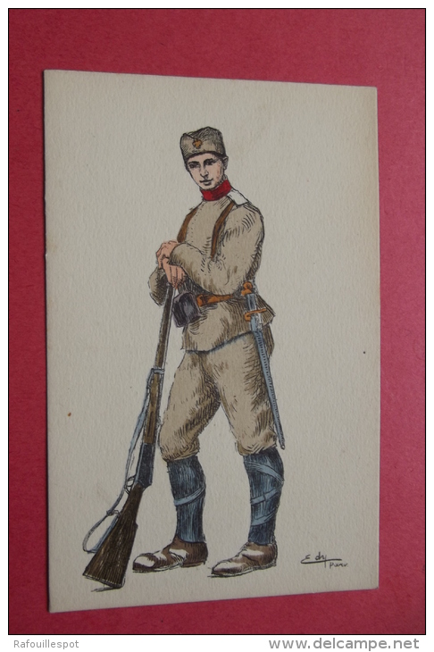 Cp Soldat Aquarelle  Signe Edy - Dyer, WH