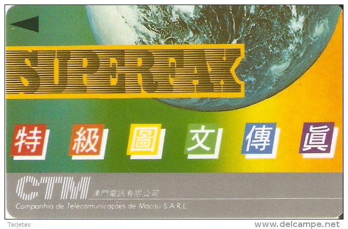 TARJETA DE MACAO DE SUPERFAX DE CTM $10 (1MACG) NUEVA-MINT - Macau