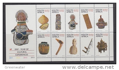 South Africa 1997 Year Of Cultural Experiences 10v In Sheetlet ** Mnh (23234A) - Blocchi & Foglietti