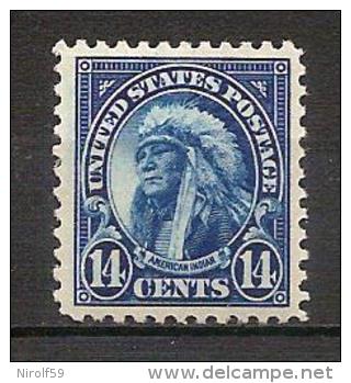 United States 1923 - American Indian - Unused Stamps