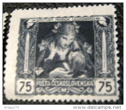 Czechoslovakia 1919 The 1st Anniversary Of Czezhoslovak Independence 75h - Mint - Unused Stamps