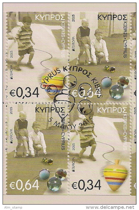 2015  ZYPERN   CYPRUS Mi. 1325-6 DO DU  Booklet -stamps Europa - 2015