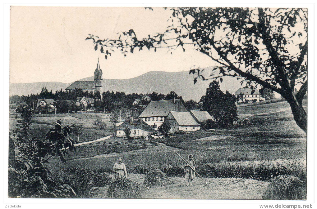 0480 Alte AK Ansichtskarte Schreiberhau Nach Der Kath. Pfarrkirche - N. Gel - Schlesien