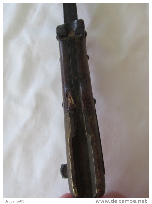 Baïonnette Française GRAS  Modifiée En Poignard De Tranché En 1914 - Knives/Swords