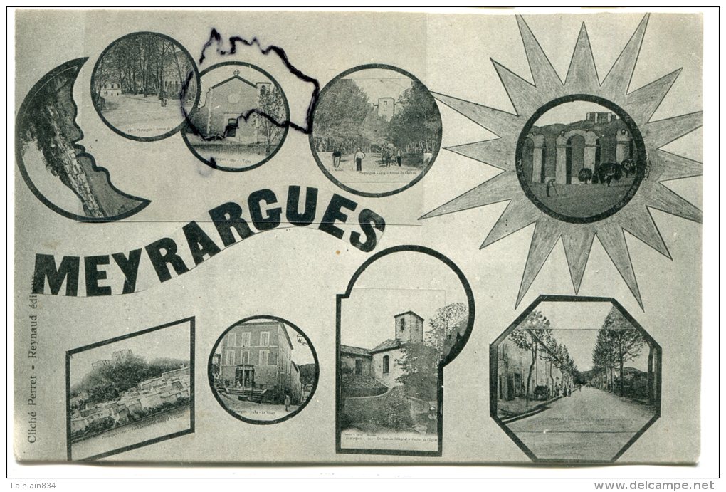 - Meyrargues - Belle Multi Vues Ancienne, Cliché Perret-Richard, Non écrite, TTBE, Scans. - Meyrargues