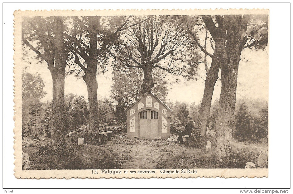 - 2173 -    PALOGNE Et Ses Environs Chapelle St RAHI ( Carte Coupee ) - Ferrieres