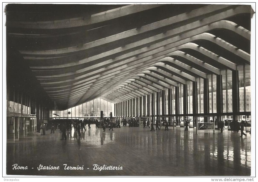 E3197 Roma - Stazione Termini - Biglietteria / Viaggiata 1956 - Stazione Termini