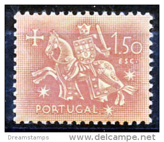 !										■■■■■ds■■ Portugal 1953 AF#770** Knight 1$50 (x8650) - Ungebraucht