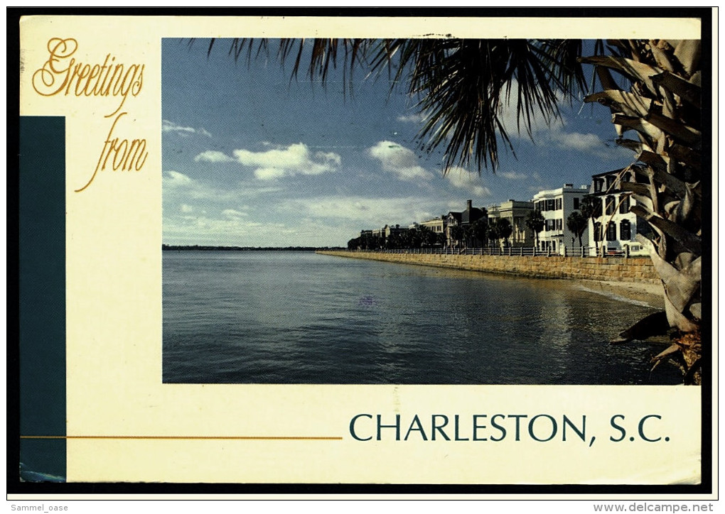 Charleston, S.C  -  Waterfront Scene  -  East Battery  -  Ansichtskarte Ca.1997    (4812) - Charleston