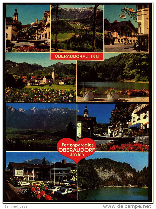 2 X Oberaudorf Am Inn  -  Mehrbild-Ansichtskarten Ca.1976 / 1985    (4780) - Rosenheim