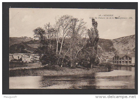 DF / 64 PYRENEES ATLANTIQUES / BÉHOBIE / L'ILE DES FAISANS OU DE LA CONFÉRENCE - Béhobie