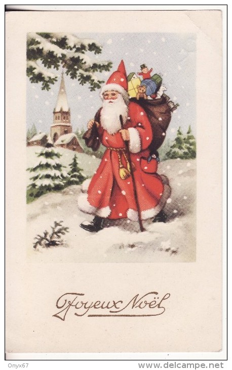 Carte Postale Fantaisie JOYEUX NOËL - PERE NOËL - Santa Claus