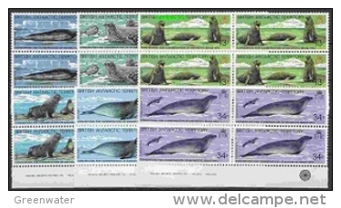 British Antarctic Territory 1983 Antarctic Seal Conservation 6v Bl Of 4 ** Mnh (23236) - Neufs