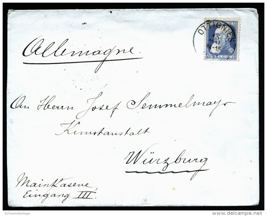 A3203) Belgien Belgium Cover From Commission Royal 15.5.1908 To Germany - 1905 Breiter Bart