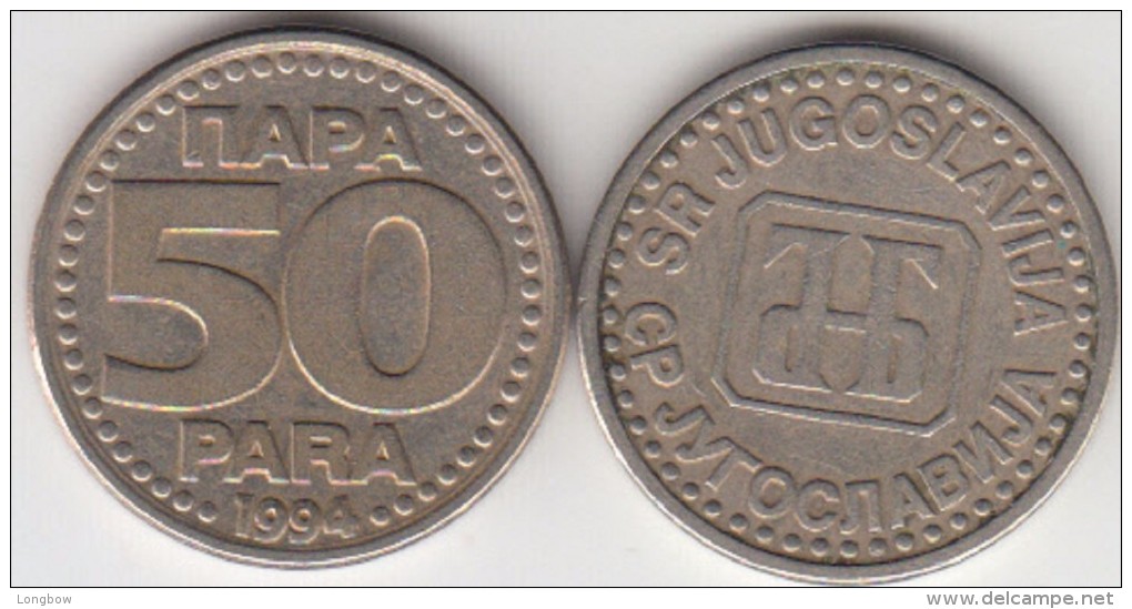 Yugoslavia 50 Para 1994 Km#163 - Used - Jugoslavia