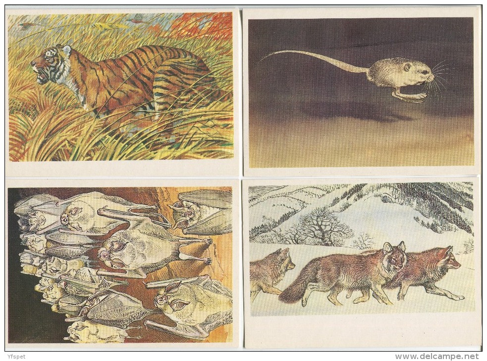 The Red Book 3 (Protected Species In The USSR) - Complete Set Of 16 - Autres & Non Classés