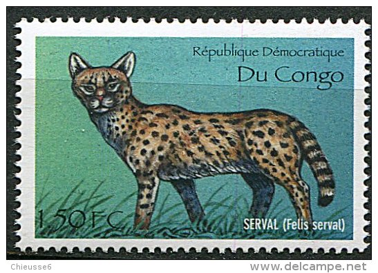 (CL 7 - P49) Congo ** N°  1722CC (ref. Michel Au Dos) - Serval - - Ungebraucht