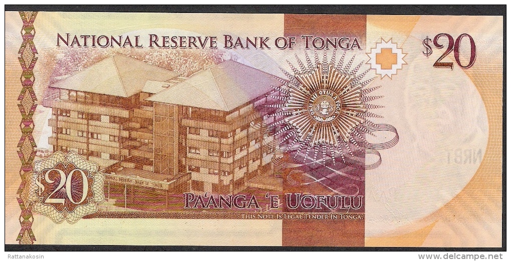 TONGA  P47 20 PAANGA 2015     UNC. - Tonga