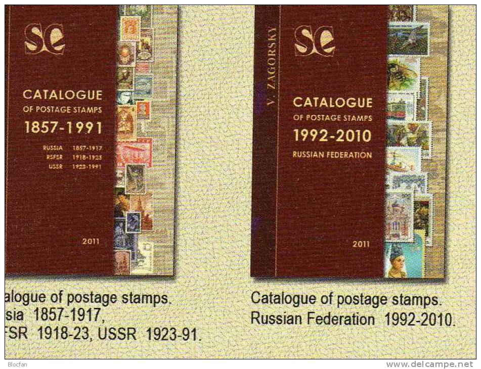 Neu 2011 Two Catalogues Russlan Plus Sowjetunion 62€ For Expert-mans Of The Varitys Topics From Old And New RUSSIA USSR - Boeken & CD's
