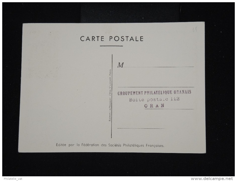 FRANCE - ALGERIE - Carte Maximum 1950 - à Voir - Lot P8473 - Cartoline Maximum